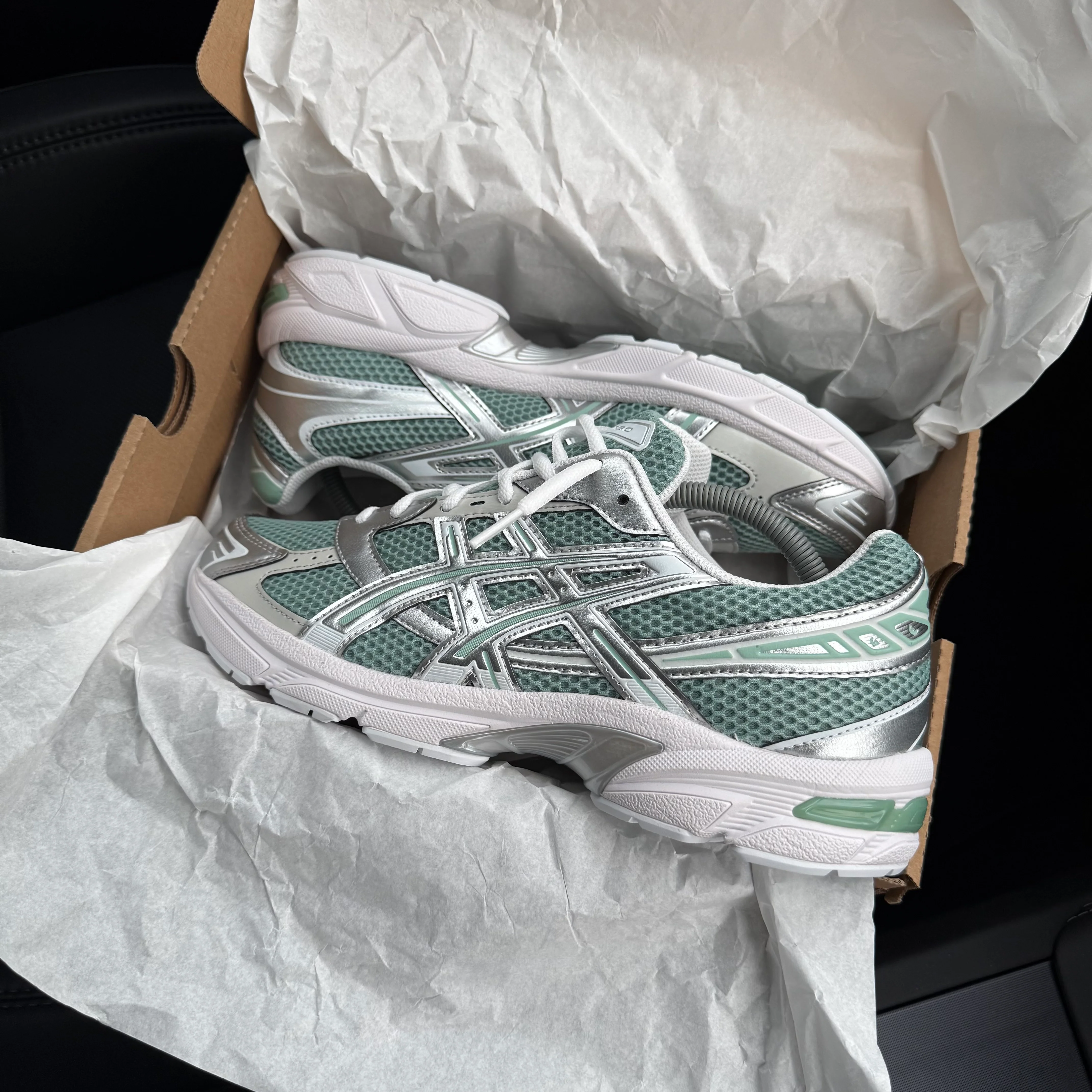 ASICS GEL 1130 TRAINER - FRESH VERDIGRIS PURE SILVER - Image 2
