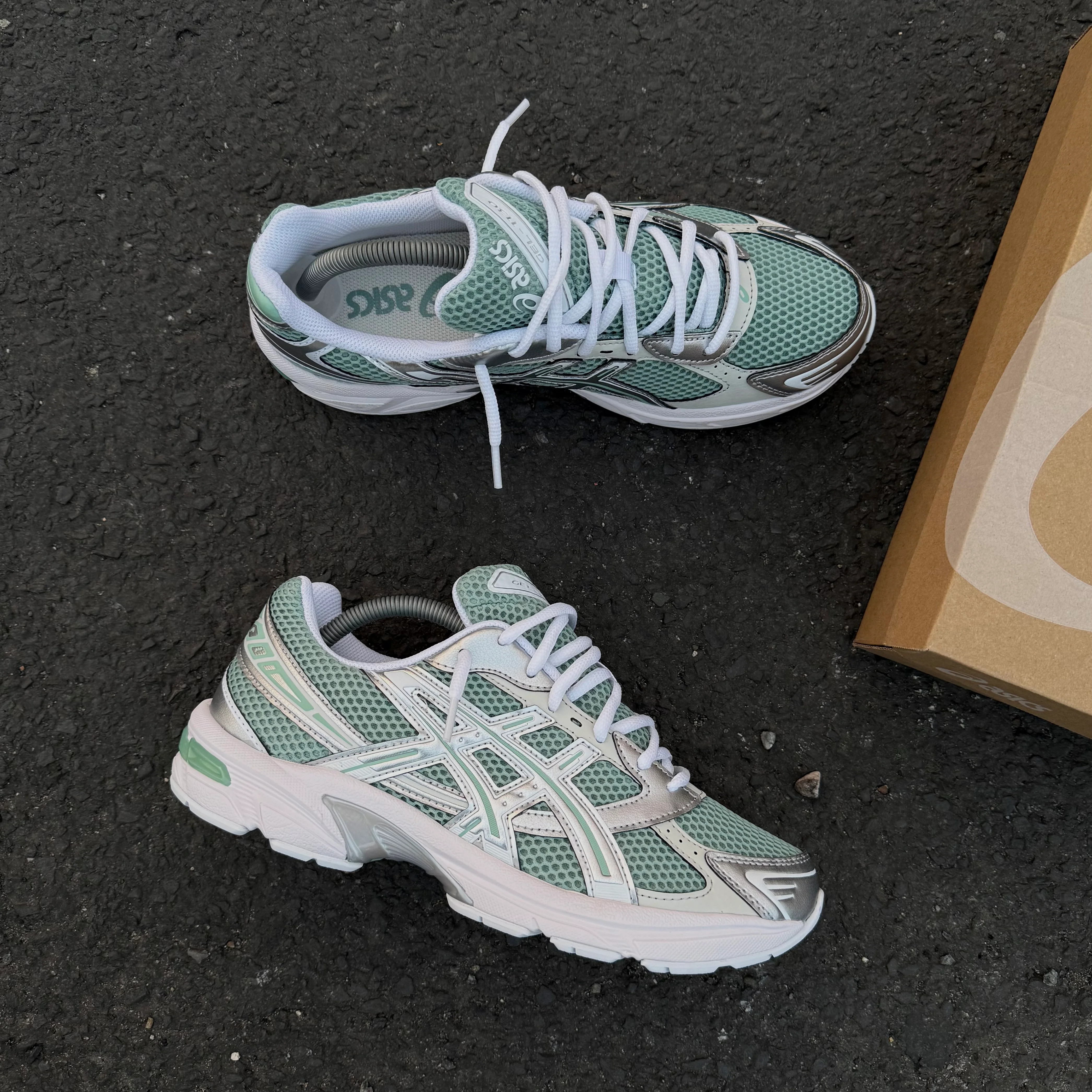 ASICS GEL 1130 TRAINER - FRESH VERDIGRIS PURE SILVER - Image 3