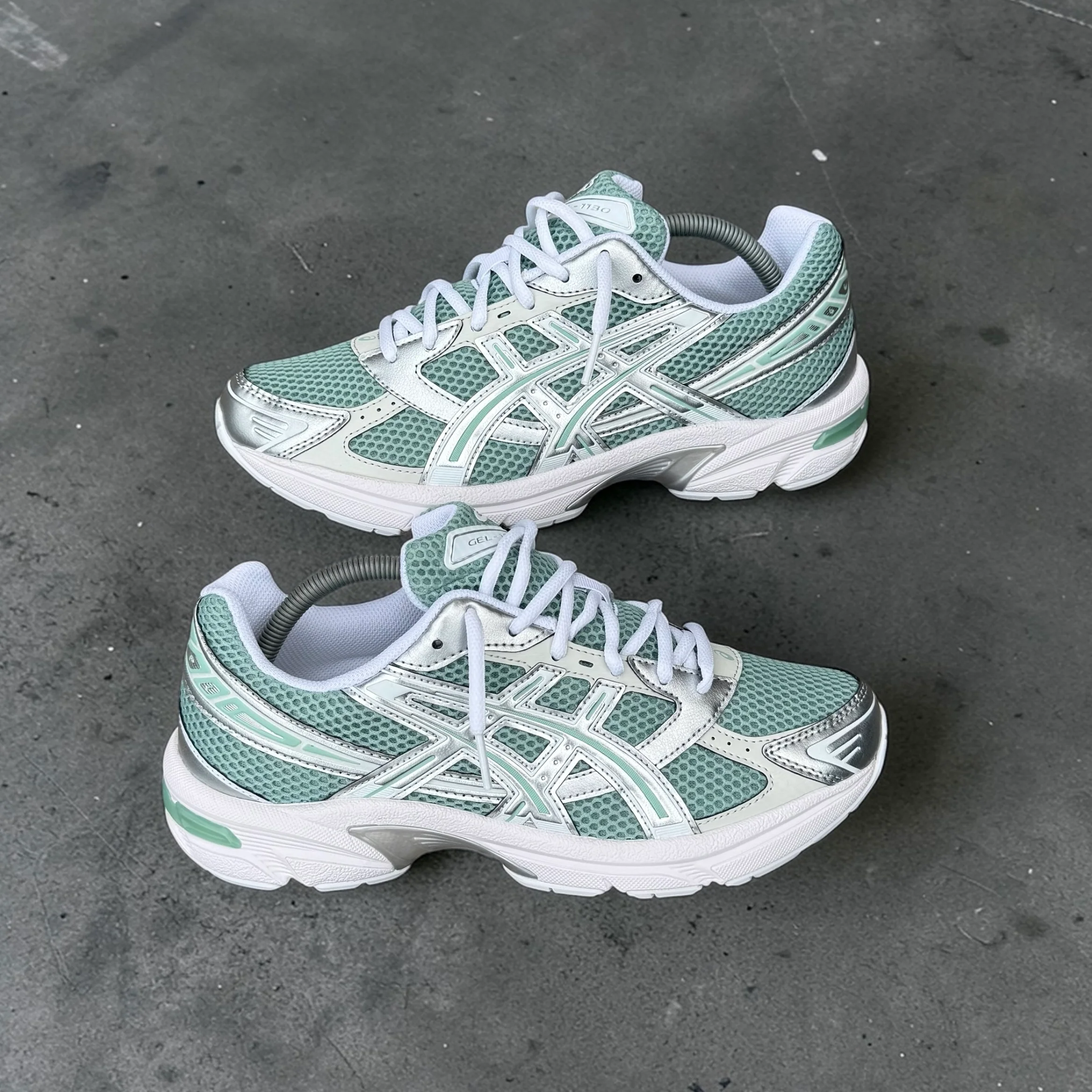 ASICS GEL 1130 TRAINER - FRESH VERDIGRIS PURE SILVER - Image 4