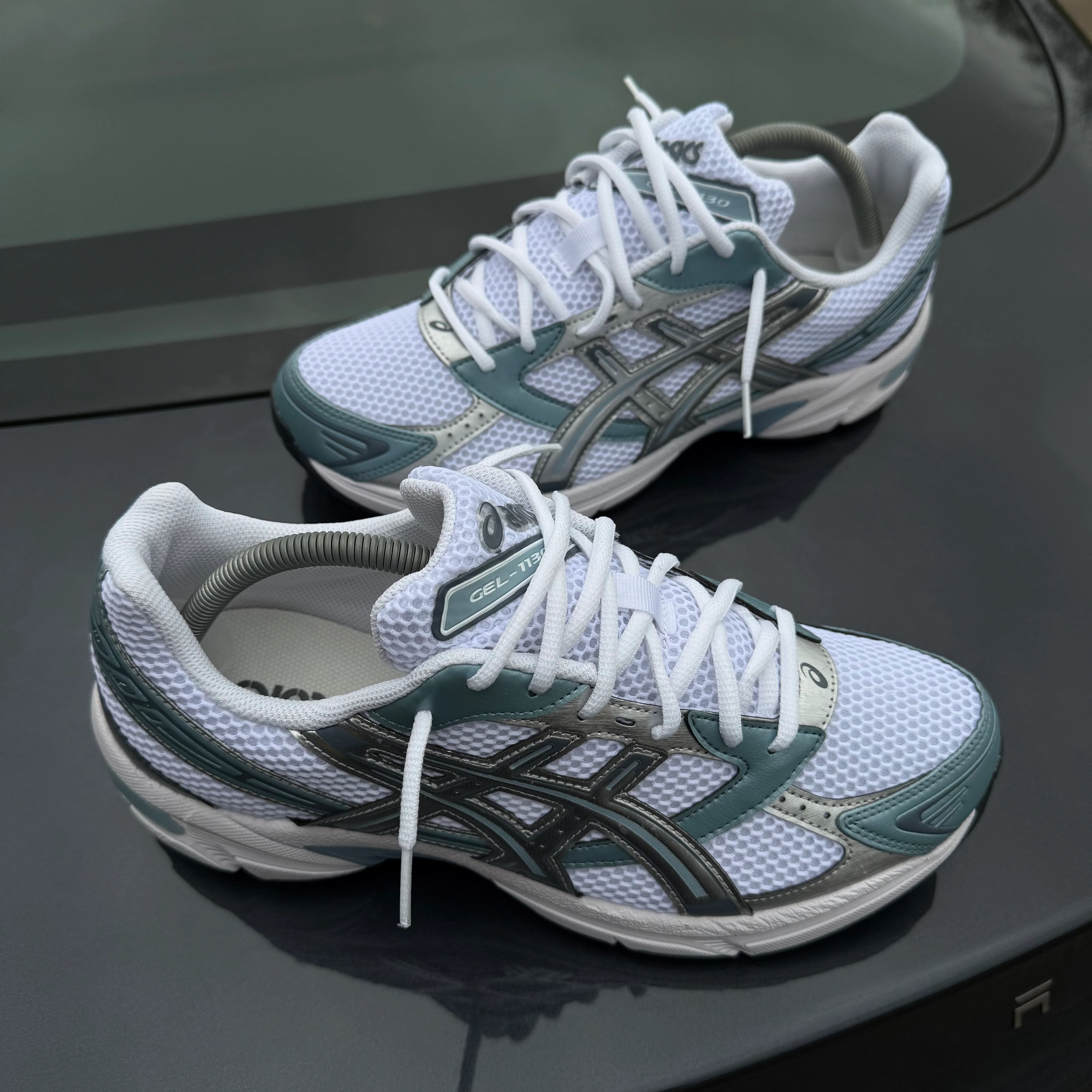 ASICS GEL 1130 TRAINER - SHARKSKIN / WHITE - Image 5