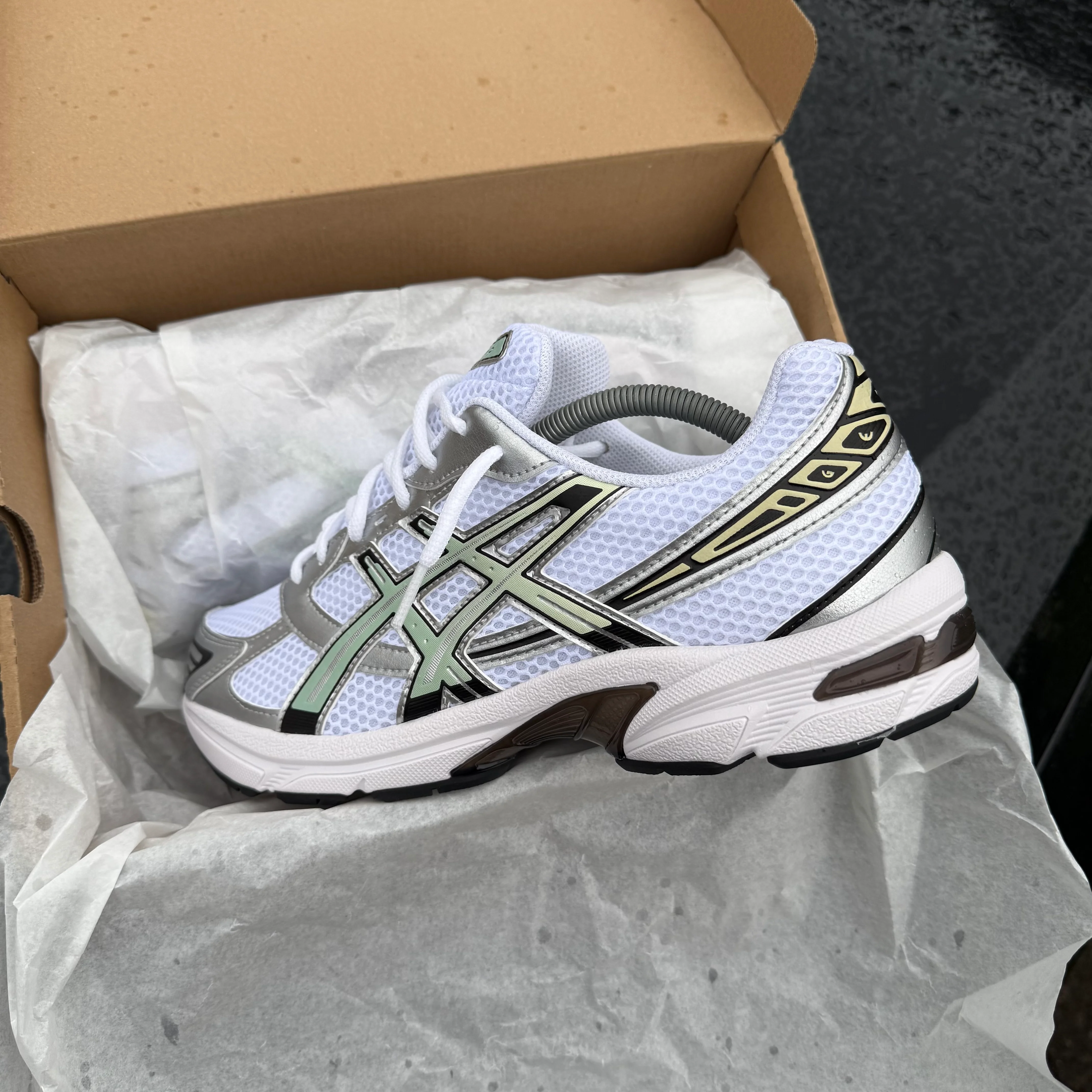 ASICS GEL 1130 TRAINER - WHITE VERDIGRIS - Image 3