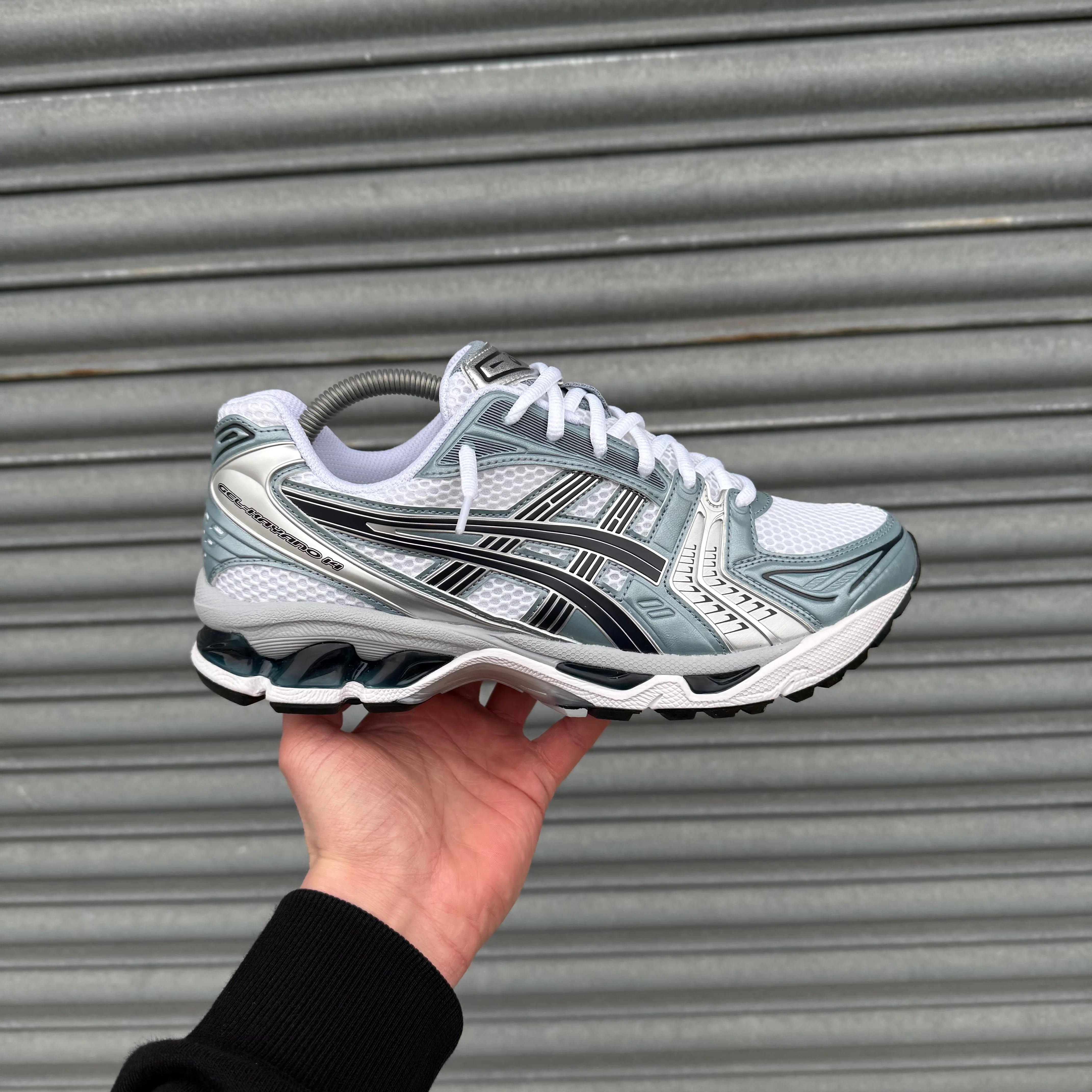 ASICS GEL-KAYANO 14 TRAINER - WHITE / FJORD GREY - Image 3