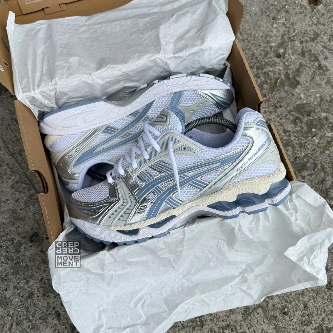 ASICS GEL-KAYANO 14 TRAINER - WHITE / LIGHT NAVY - Image 5