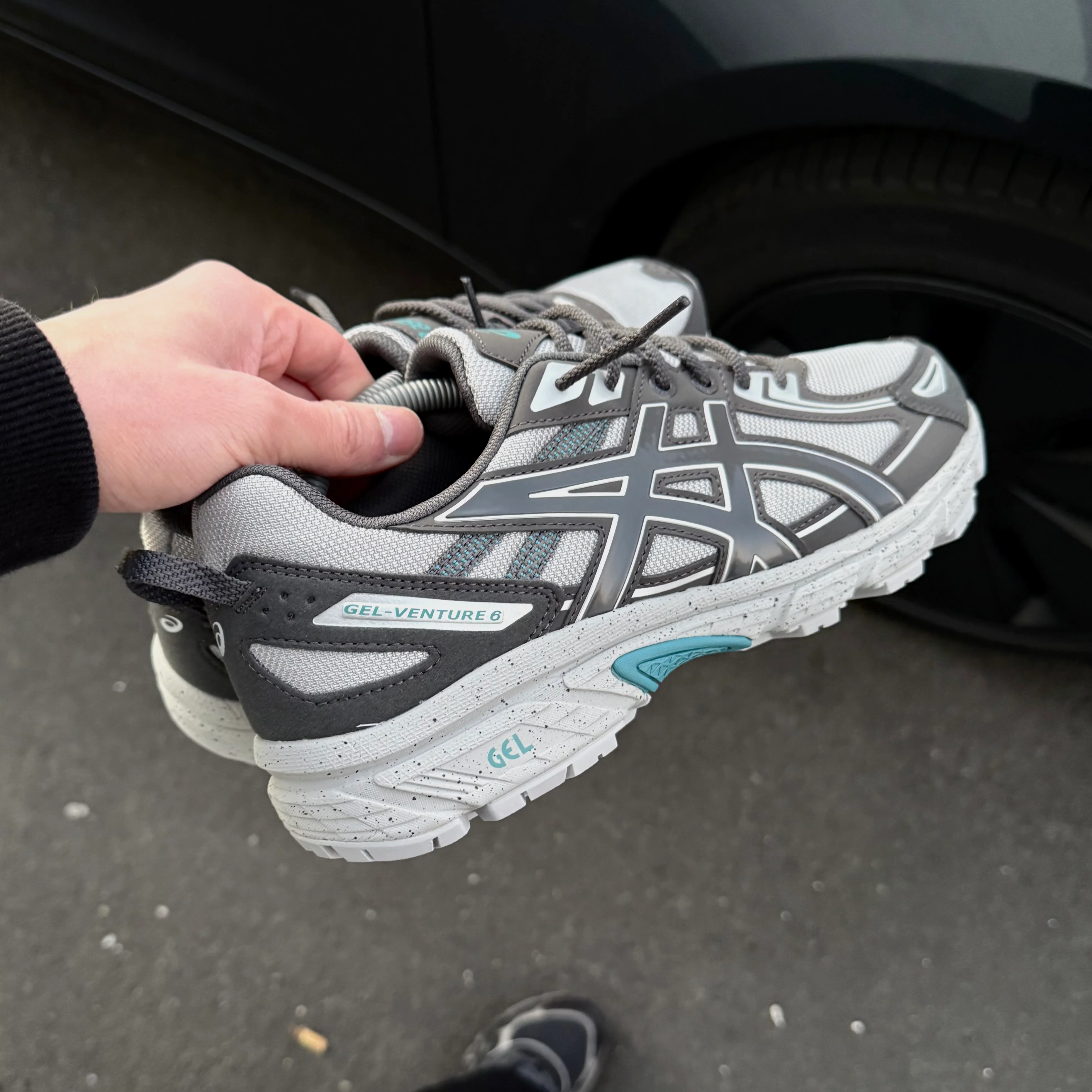 ASICS GEL VENTURE 6 TRAINER - WOLF GREY / BLUE - Image 2