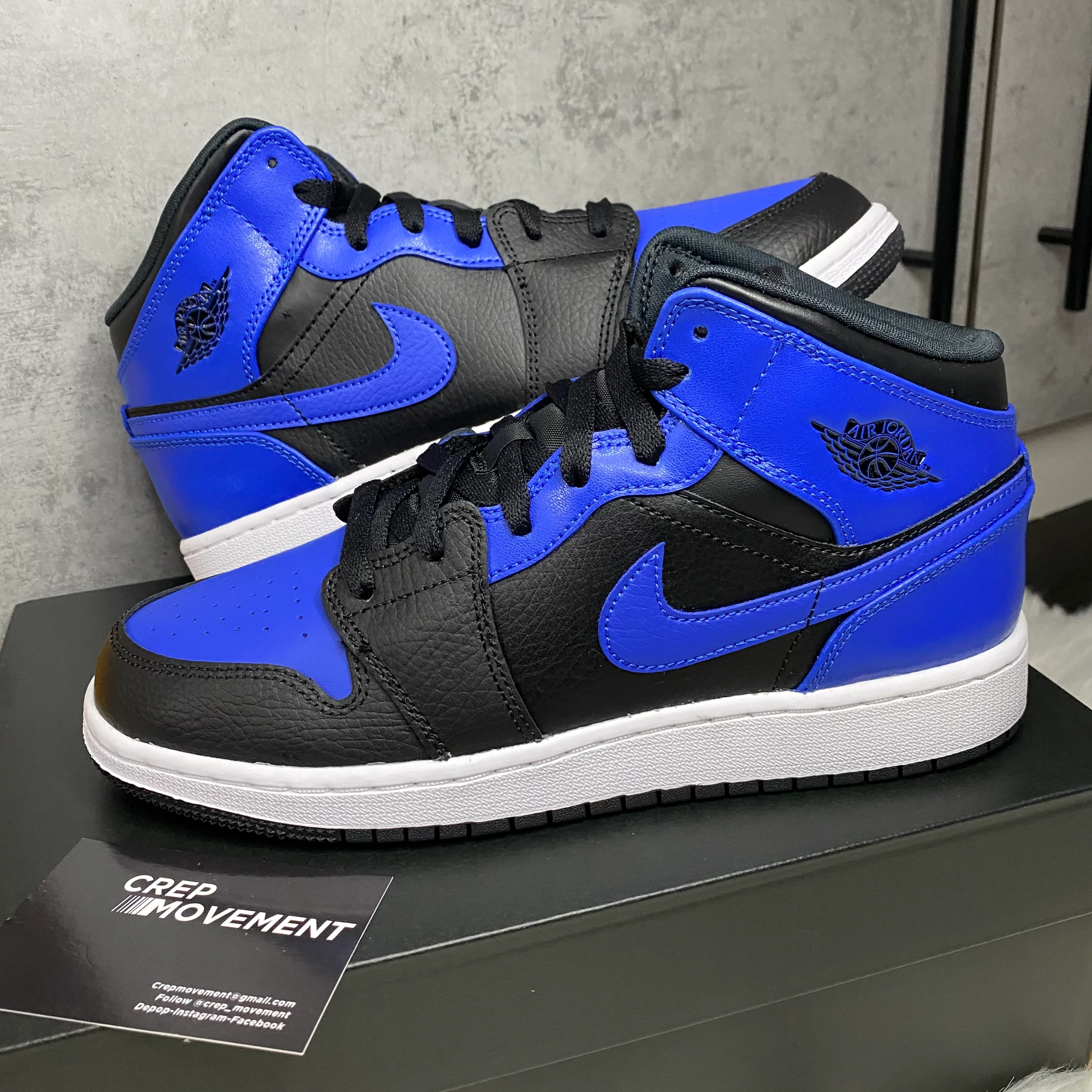 JORDAN ONE MID GS 'HYPER ROYAL' - Image 3