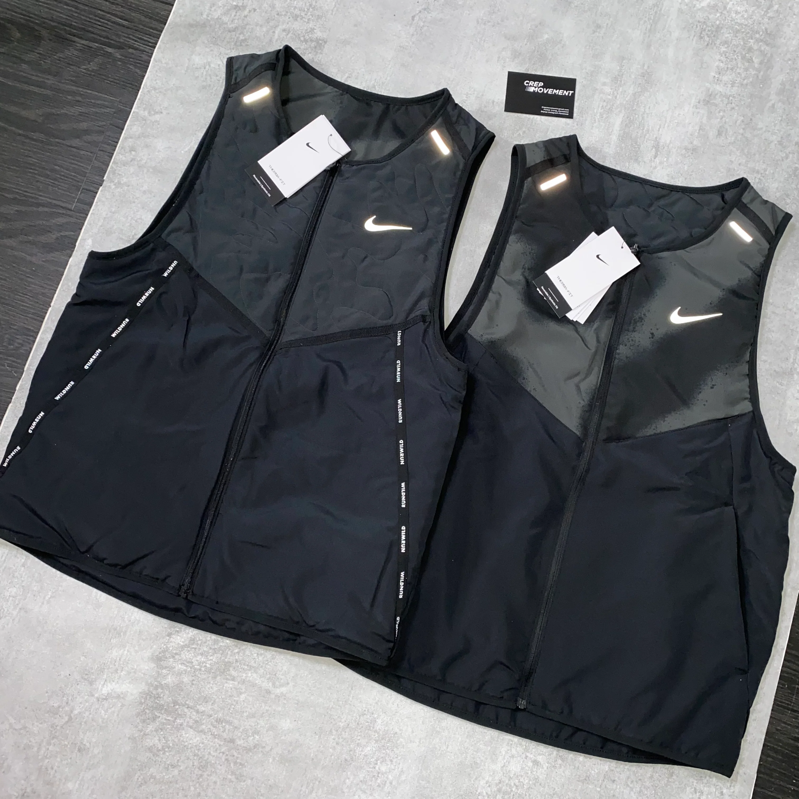 NIKE AEROLAYER REVERSIBLE GILET - BLACK - Image 4