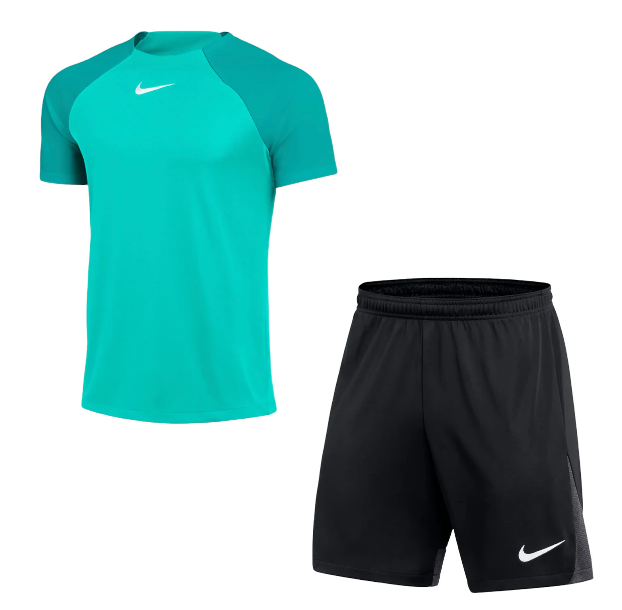 NIKE DRILL 22 T SHIRT SET - TURQUOISE / BLACK - Image 3