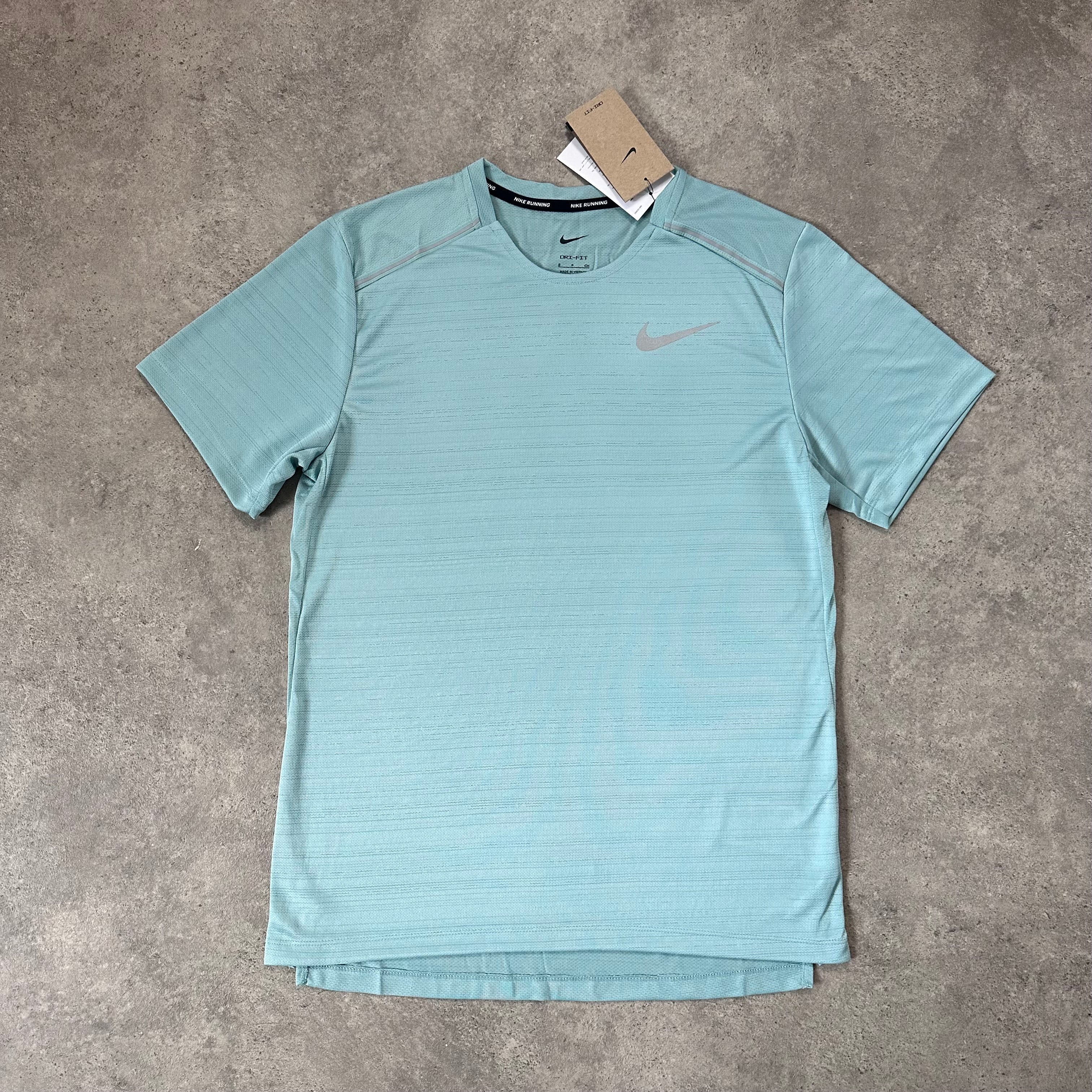 NIKE MILER 1.0 T SHIRT - PASTEL MINT - Image 2