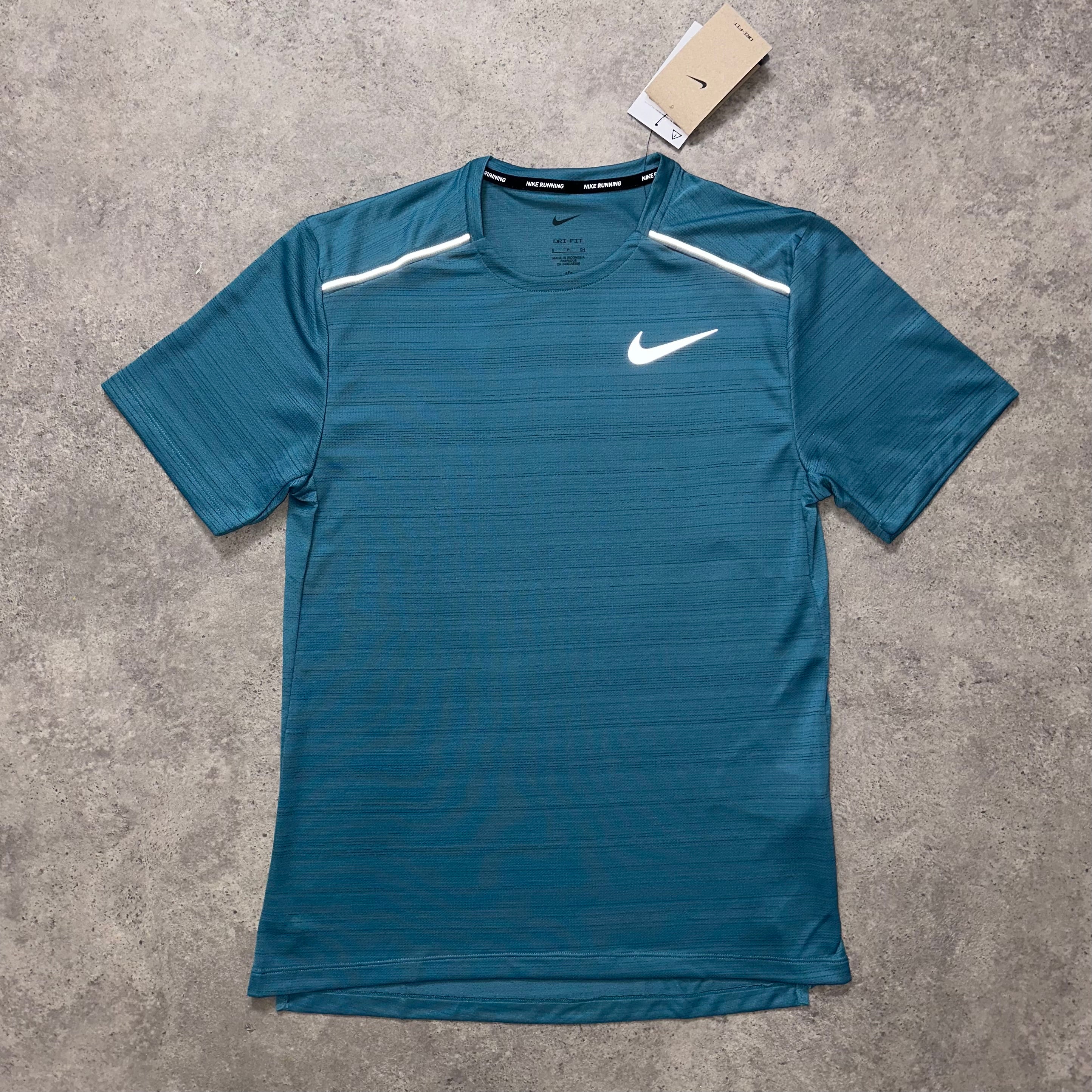 NIKE MILER 1.0 T SHIRT - TEAL - Image 2