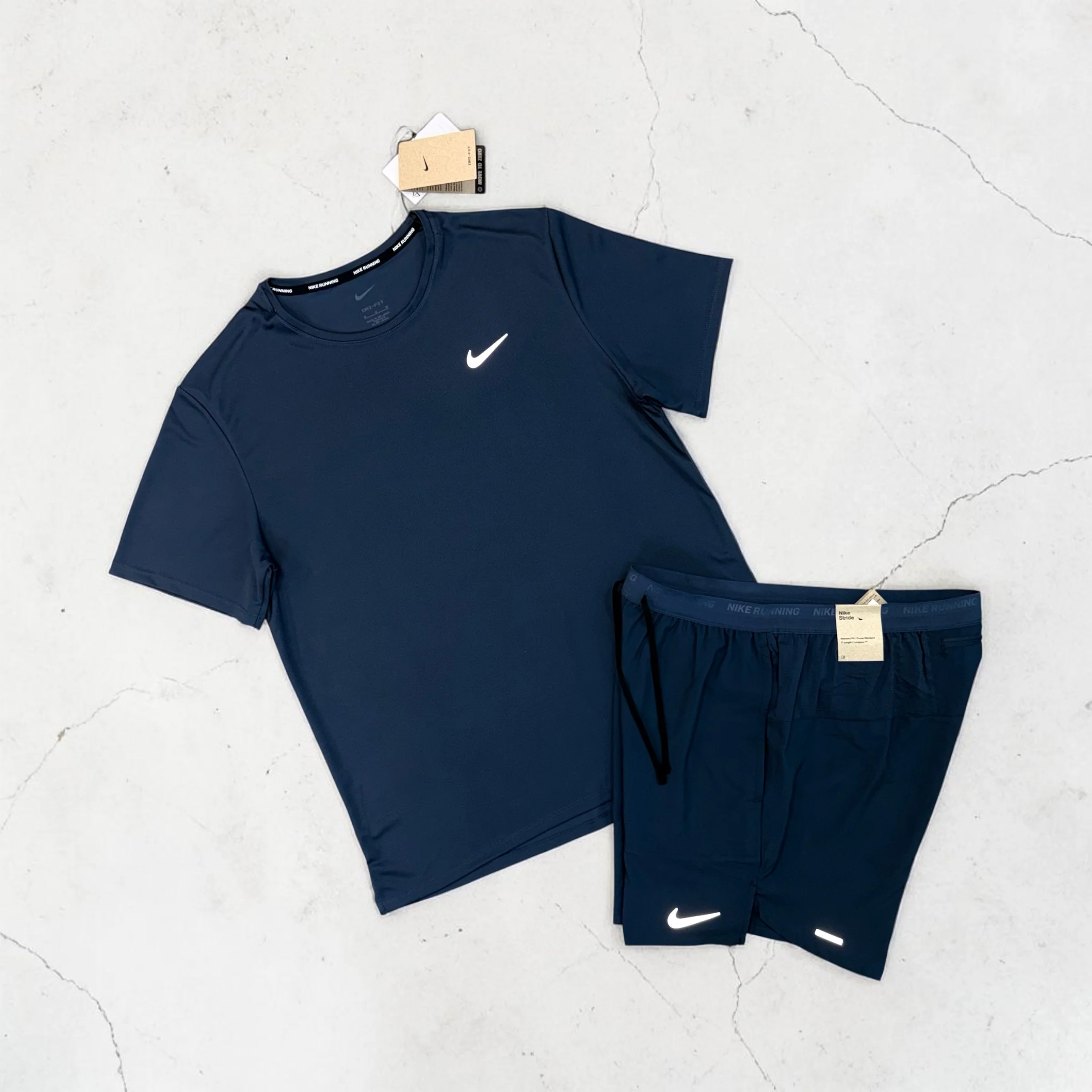 NIKE MILER AND 7” FLEX STRIDE SHORTS SET - THUNDER BLUE