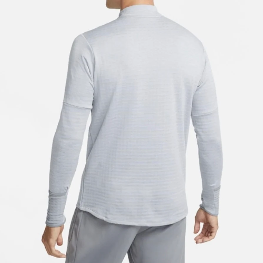 NIKE THERMA HALF ZIP - GREY - Image 4